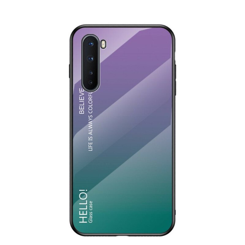 Case OnePlus Nord Karkaistu Lasi Hello