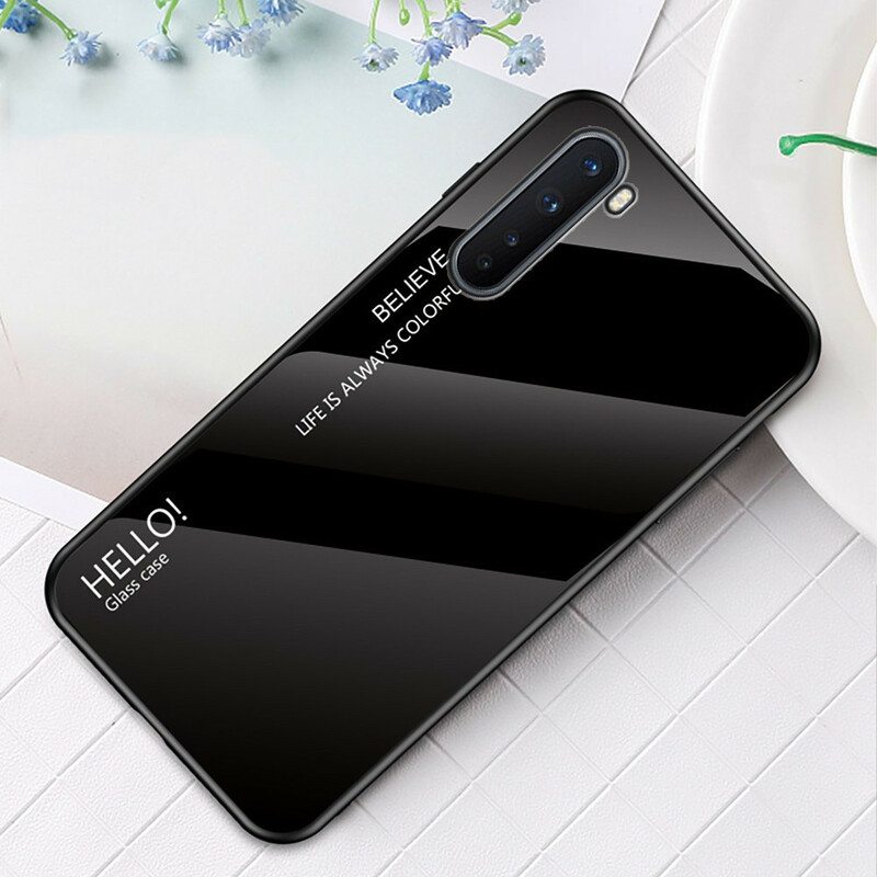 Case OnePlus Nord Karkaistu Lasi Hello