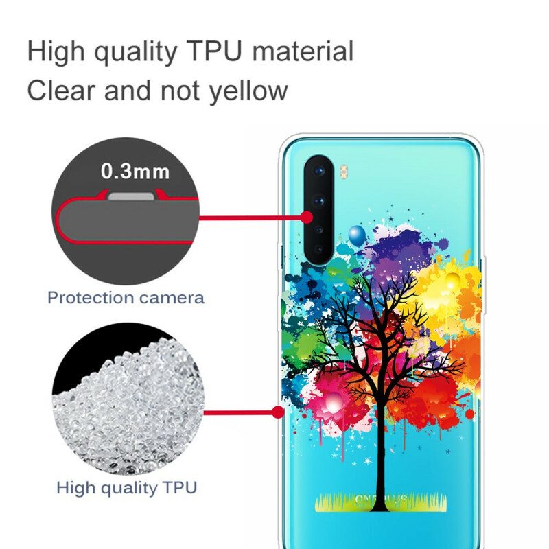 Case OnePlus Nord Saumaton Akvarellipuu