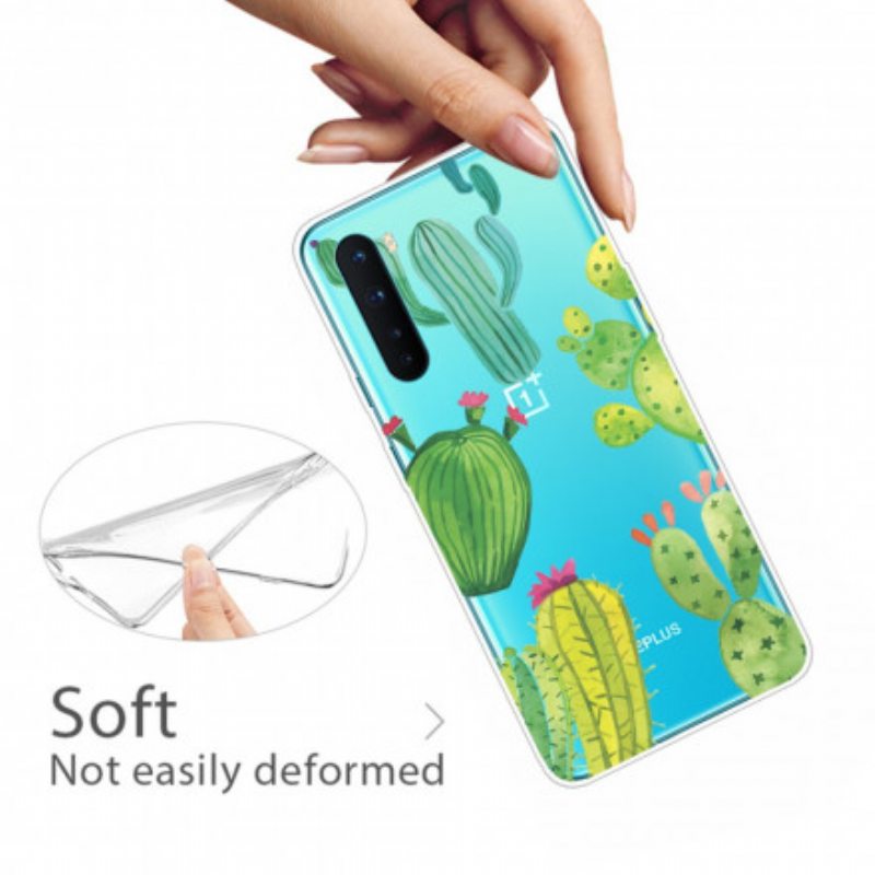 Kuori OnePlus Nord Akvarelli Kaktukset