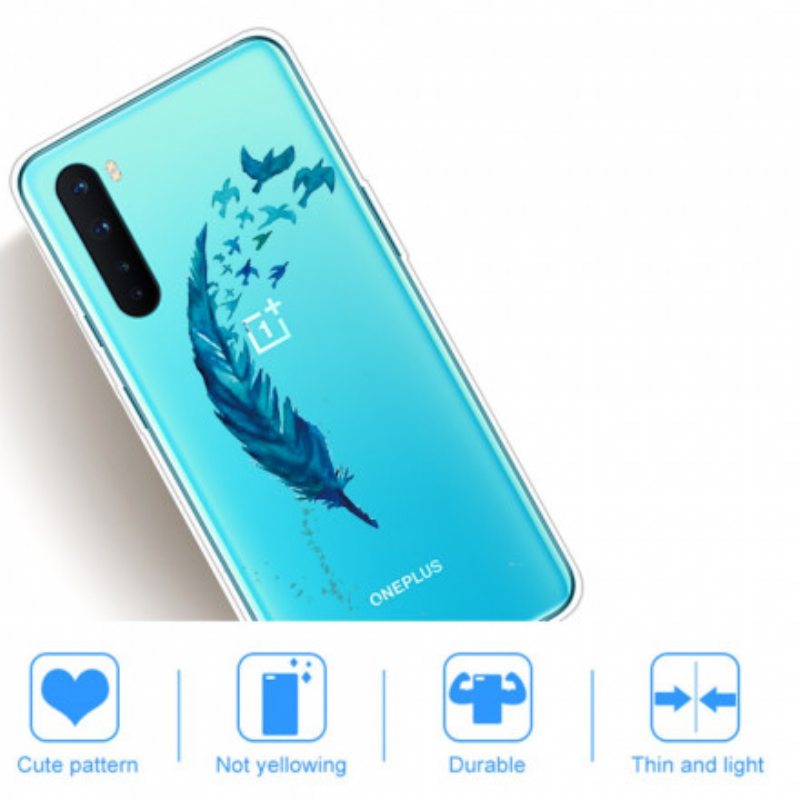 Kuori OnePlus Nord Kaunis Höyhen