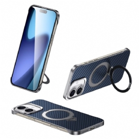 Kuori iPhone 17 Yhteensopiva Magsafe Leather Effect -kotelon Ja Telineen Kanssa