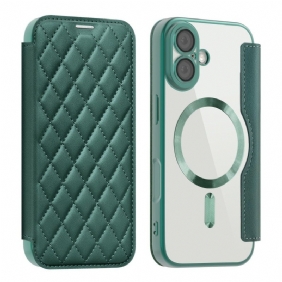 Nahkakotelo iPhone 17 Magsafe-yhteensopiva Tikattu