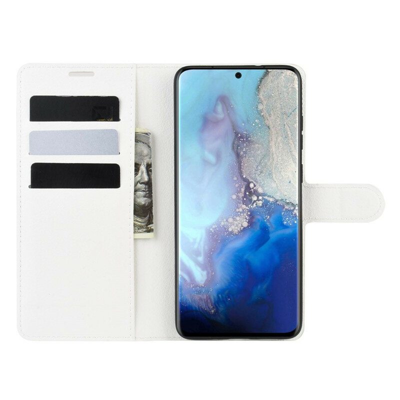Kotelot Samsung Galaxy S20 Klassinen Litsi Tekonahka