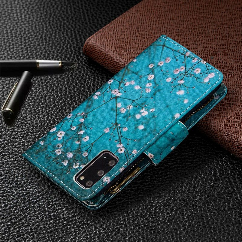 Kotelot Samsung Galaxy S20 Vetoketjullinen Puutasku