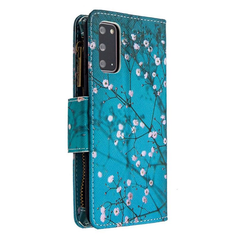 Kotelot Samsung Galaxy S20 Vetoketjullinen Puutasku