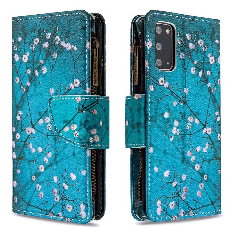 Kotelot Samsung Galaxy S20 Vetoketjullinen Puutasku