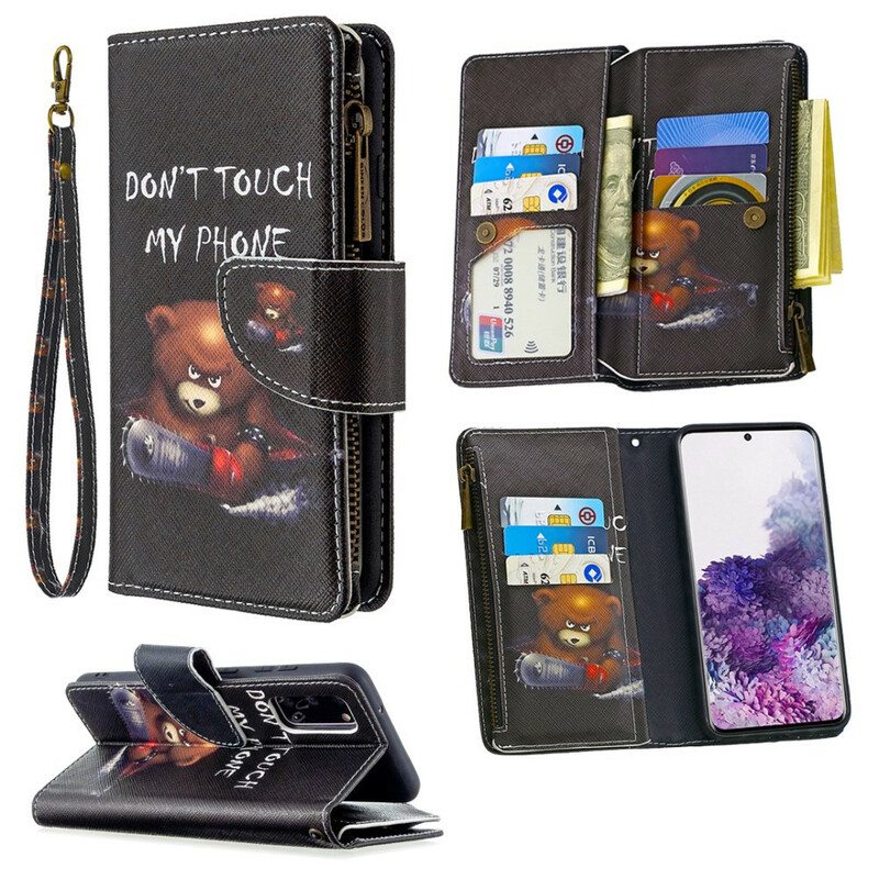 Kotelot Samsung Galaxy S20 Vetoketjullinen Taskukarhu