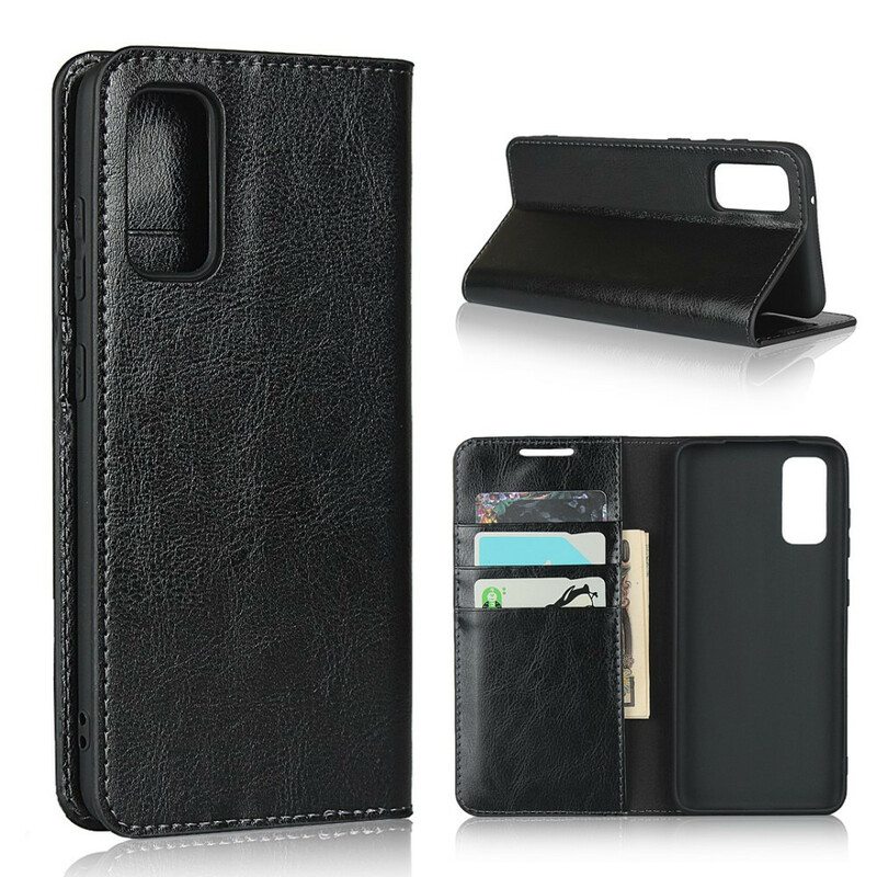 Puhelinkuoret Samsung Galaxy S20 Kotelot Flip Aito Nahka