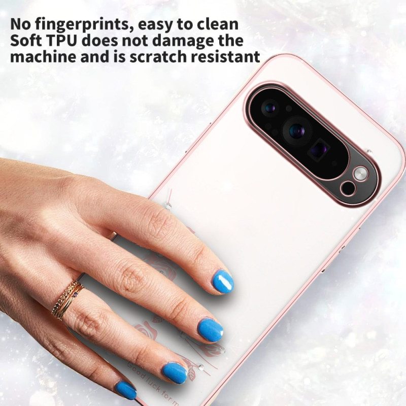 Kuori Google Pixel 10 Pro Xl Kukkakoristeet Ja Strassit Suojakuori