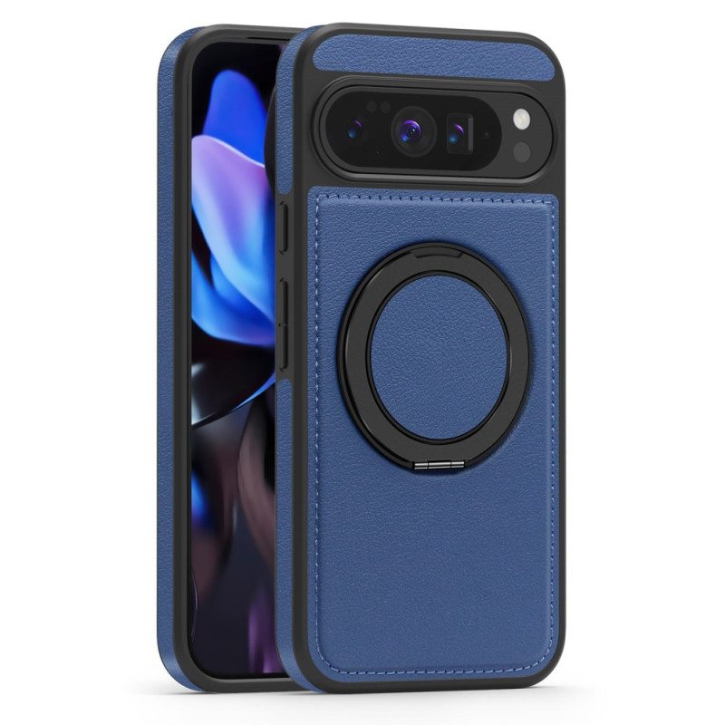 Kuori Google Pixel 10 Pro Xl Magsafe-yhteensopiva Sormuspidike Mokkanahkakuvio