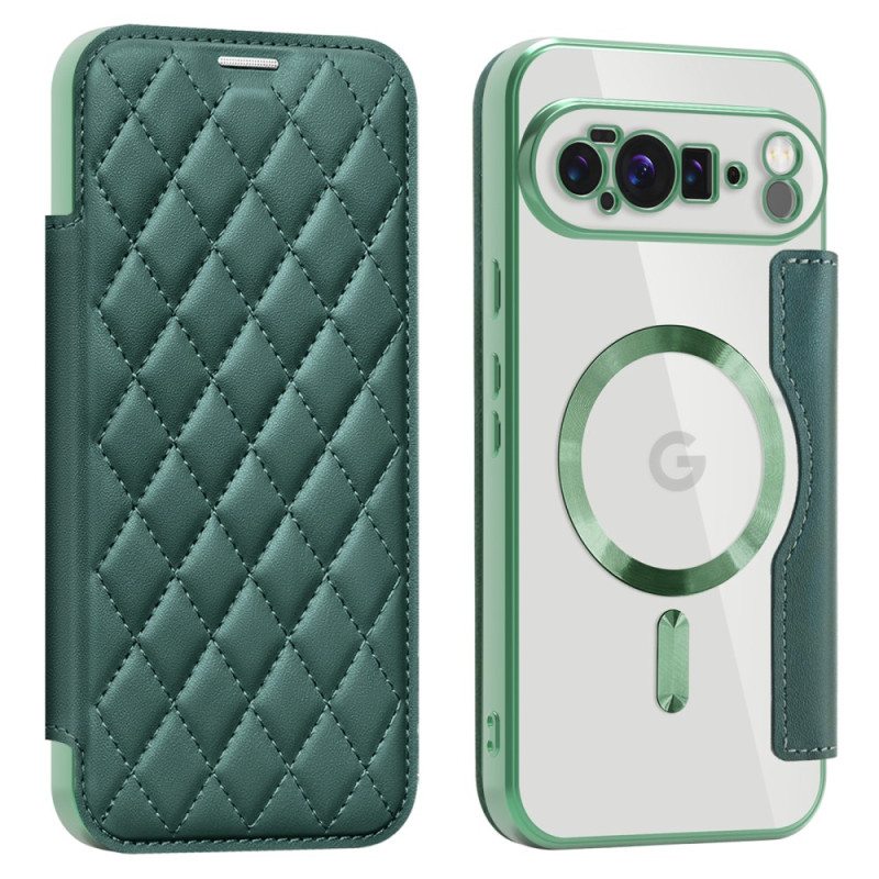 Nahkakotelo Google Pixel 10 Pro Xl Magsafe-yhteensopiva Tikattu