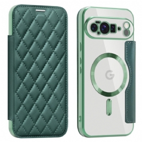 Nahkakotelo Google Pixel 10 Pro Xl Magsafe-yhteensopiva Tikattu