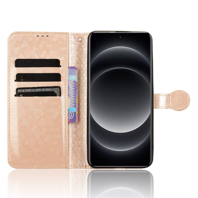 Kotelot Xiaomi 14 Ultra Kiiltävät Pisteet Hihnalla Suojakuori