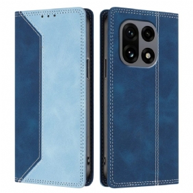 Nahkakotelo Oneplus 15 Kaksivärinen Rfid-suoja