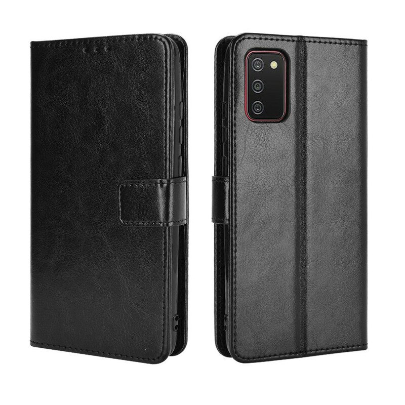 Kotelot Samsung Galaxy A02s Näyttävä Keinonahka