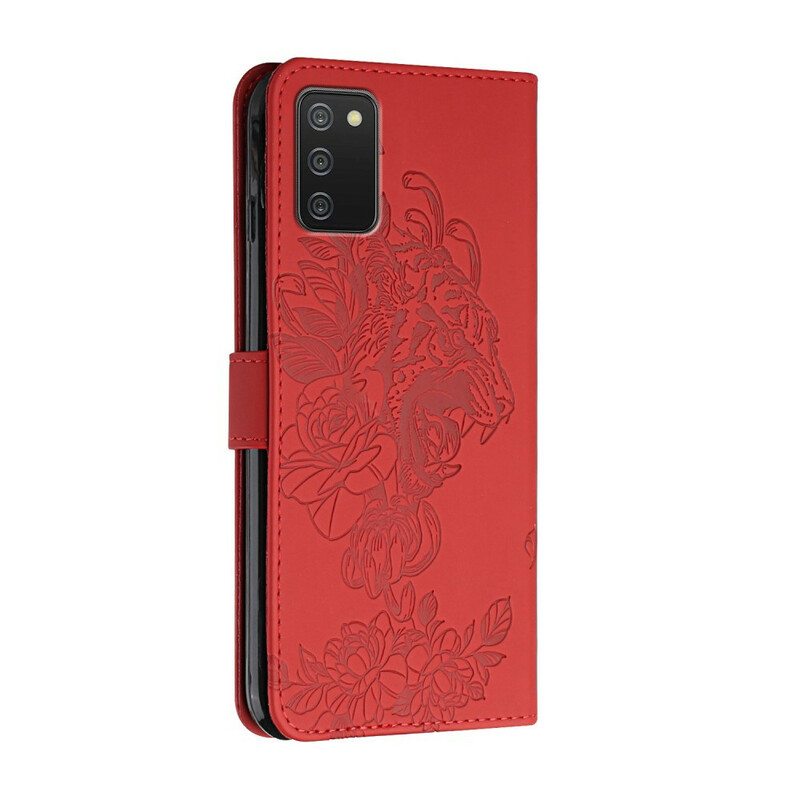 Kotelot Samsung Galaxy A02s Suojaketju Kuori Barokki Ranneke Tiger