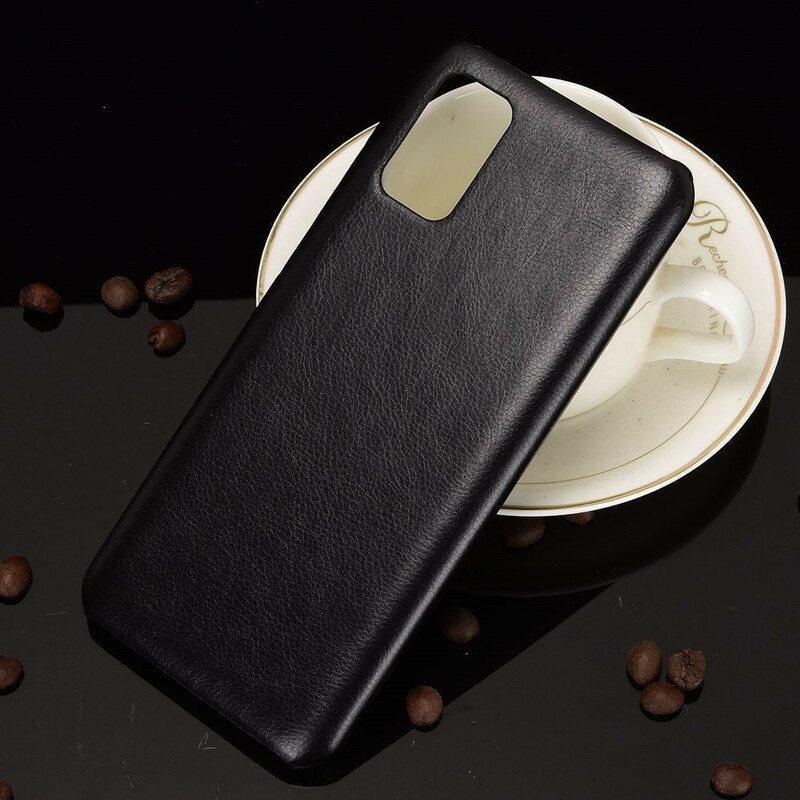 Kuori Samsung Galaxy A02s Litsi-nahkaefekti