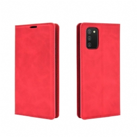 Puhelinkuoret Samsung Galaxy A02s Kotelot Flip Pehmeä Nahkaefekti