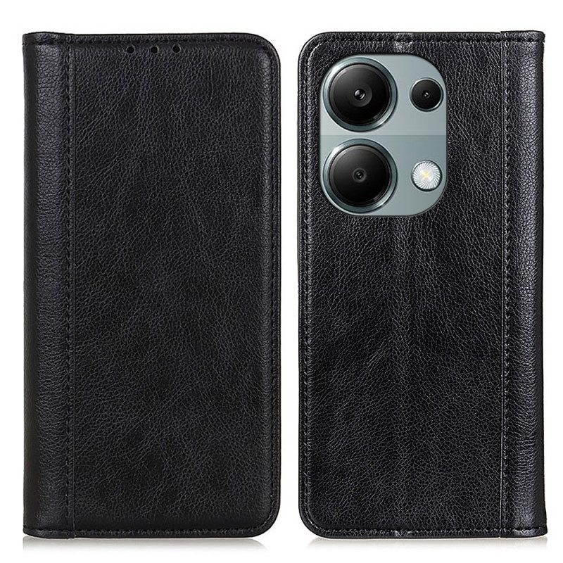 Nahkakotelo Xiaomi Redmi Note 13 Pro 4g Haljasnahka Suojakuori