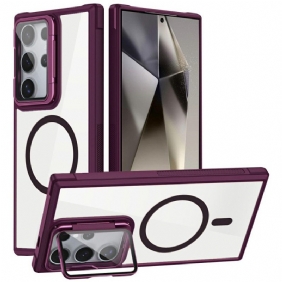 Case Samsung Galaxy S25 Ultra 5g Puhelinkuoret Magsafe-yhteensopiva Sisäänrakennetulla Jalustalla