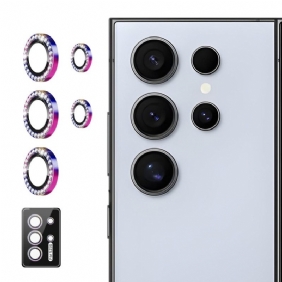 Kameran Linssin Suojus Samsung Galaxy S25 Ultra 5g Metalliseosrenkailla Ja Strasseilla