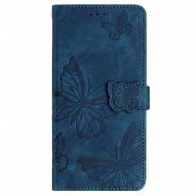 Kotelot Samsung Galaxy S25 Ultra 5g Mokkanahkakuvioiset Perhoset Suojakuori