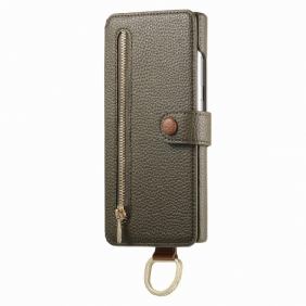 Kotelot Samsung Galaxy S25 Ultra 5g Rfid-suojattu Lompakko Pussulla Ja Sormuspidikkeellä