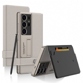Kuori Samsung Galaxy S25 Ultra 5g Gkk-korttikotelolla Ja Jalustalla