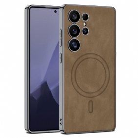 Kuori Samsung Galaxy S25 Ultra 5g Matta Keinonahka Yhteensopiva Magsafen Kanssa Suojakuori