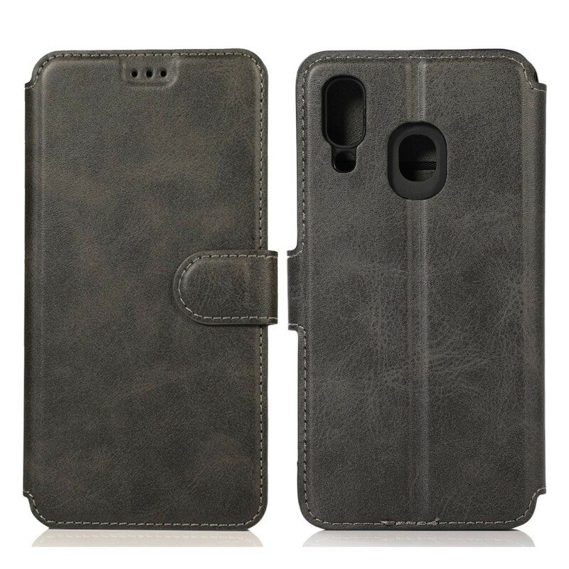 Flip Case Samsung Galaxy A40 Korttipidikkeen Tyyli