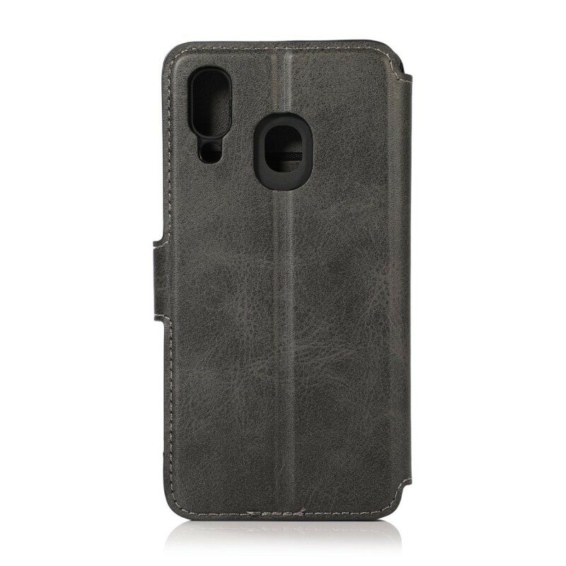 Flip Case Samsung Galaxy A40 Korttipidikkeen Tyyli
