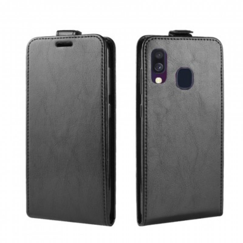 Flip Case Samsung Galaxy A40 Kotelot Flip Taittuva Nahkaefekti