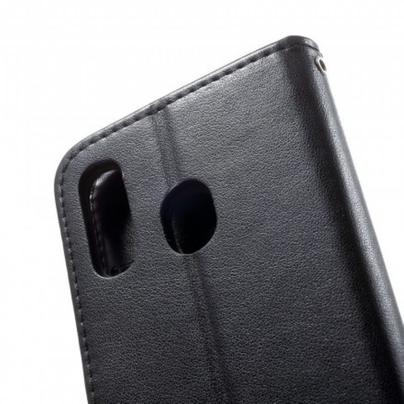 Kotelot Samsung Galaxy A40 Suojaketju Kuori Perhoset Ja Kukat -hihna