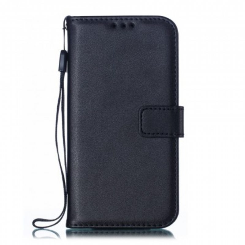 Kotelot Samsung Galaxy A40 Suojaketju Kuori Strappy Leather Effect