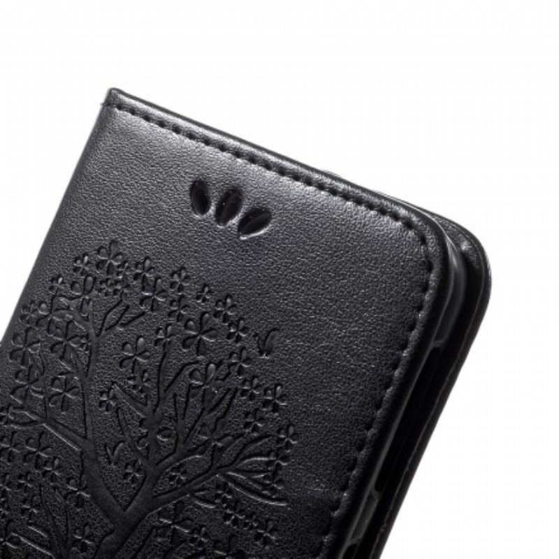 Kotelot Samsung Galaxy A40 Suojaketju Kuori Tangapuu Ja Pöllöt