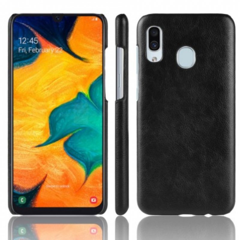 Kuori Samsung Galaxy A40 Litsi-nahkaefekti