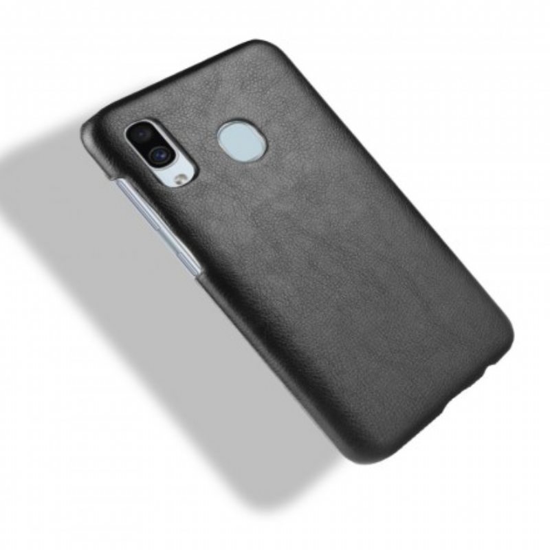 Kuori Samsung Galaxy A40 Litsi-nahkaefekti