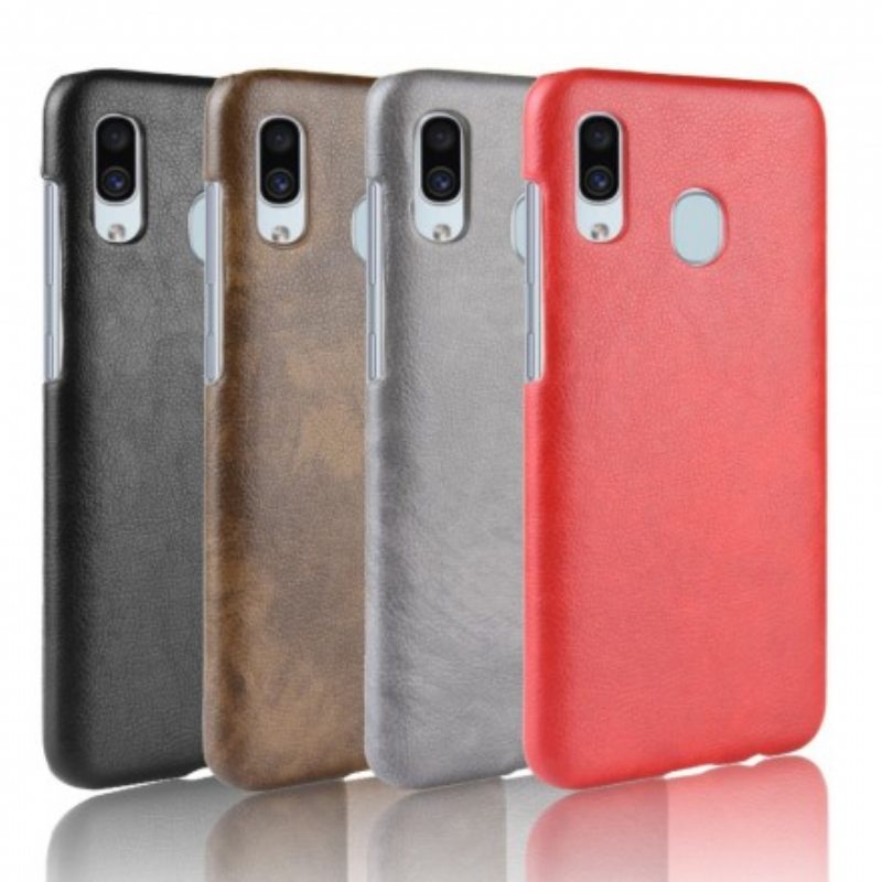 Kuori Samsung Galaxy A40 Litsi-nahkaefekti