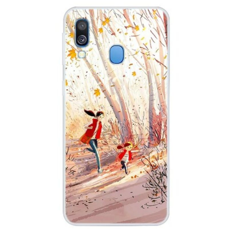 Kuori Samsung Galaxy A40 Syksyinen Maisema