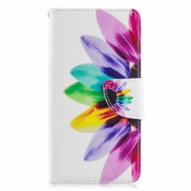 Nahkakotelo Samsung Galaxy A40 Akvarelli Kukka