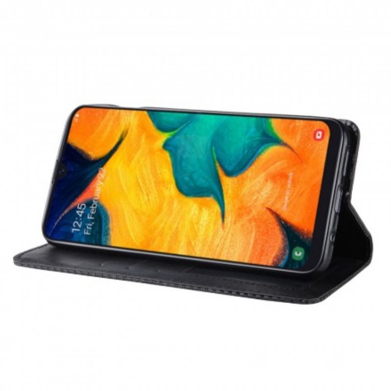 Puhelinkuoret Samsung Galaxy A40 Kotelot Flip Tyylitelty Vintage-nahkaefekti