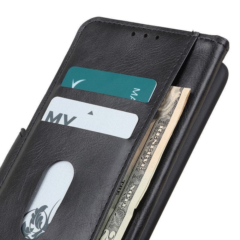 Kotelot Moto G200 5G Käännettävä Nahkaefekti