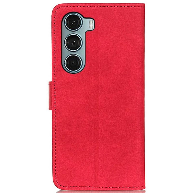 Kotelot Moto G200 5G Khazneh Vintage Nahkaefekti