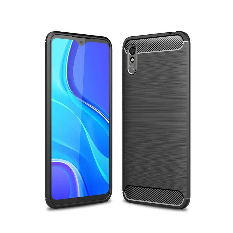 Case Xiaomi Redmi 9A Harjattua Hiilikuitua