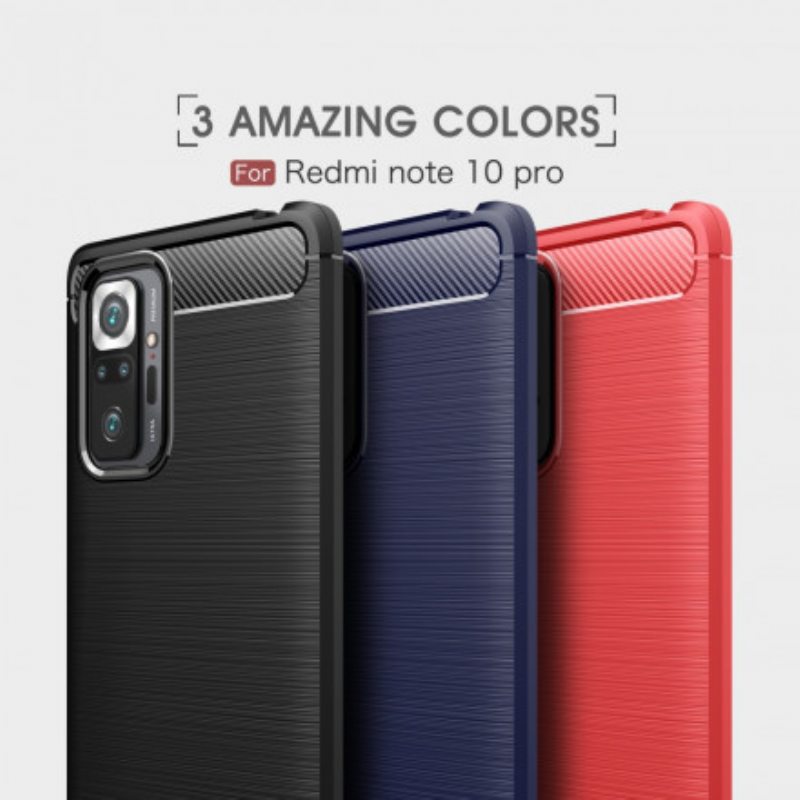 Kuori Xiaomi Redmi Note 10 Pro Harjattua Hiilikuitua