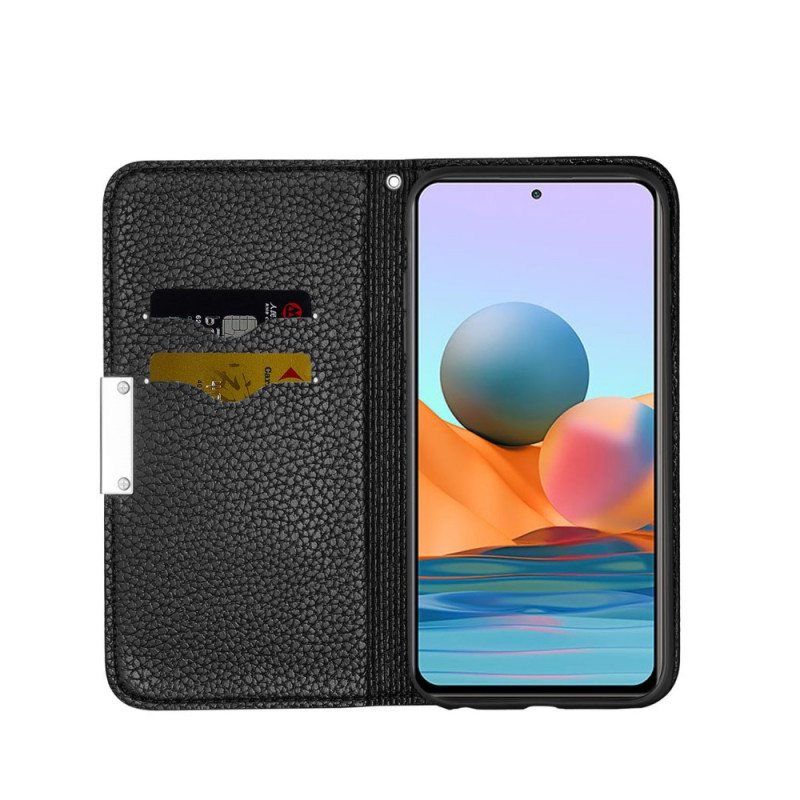 Puhelinkuoret Xiaomi Redmi Note 10 Pro Kotelot Flip Keinonahka Litchi Ultra Chic