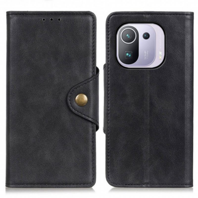 Kotelot Xiaomi Mi 11 Pro Keinonahkainen Nappi