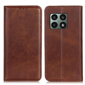 Puhelinkuoret OnePlus 10 Pro 5G Kotelot Flip Elegance Haljattu Nahka