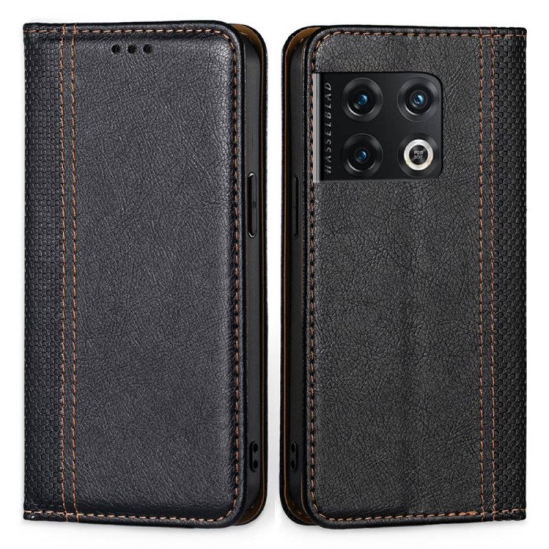 Puhelinkuoret OnePlus 10 Pro 5G Kotelot Flip Vintage Keinonahkaa
